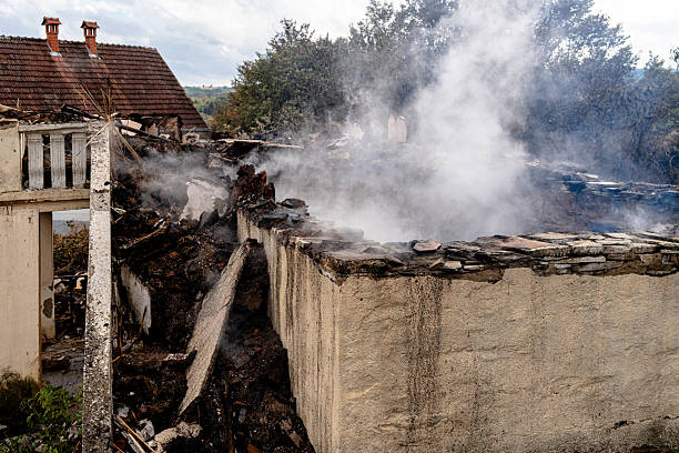 Professional Fire Damage Removal technician working in Telford, PA